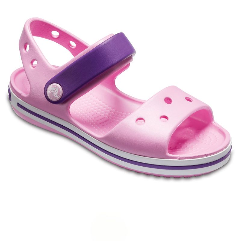 Crocs Kids Crocband Sandal Carnation/Amethyst UK 10 EUR 27-28 US C10 (12856-6AI)